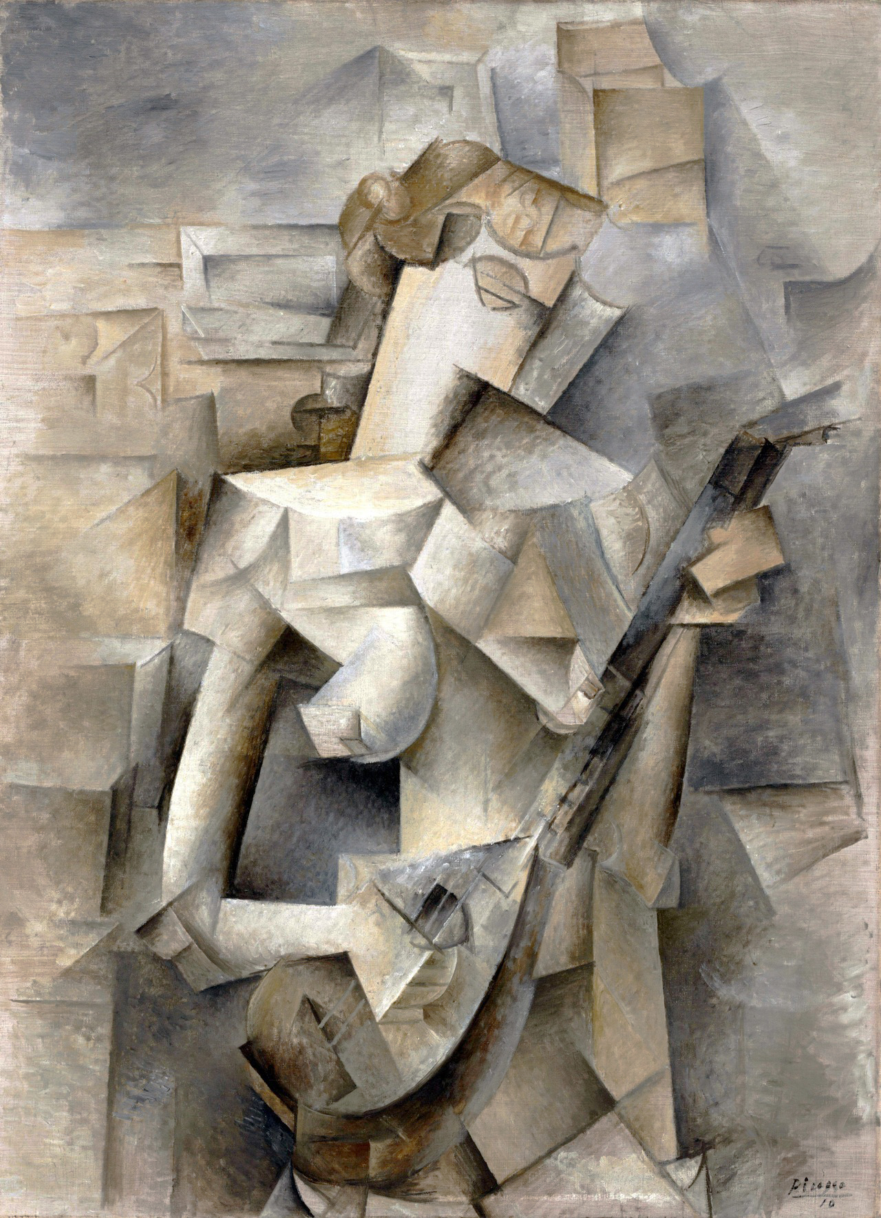 Picasso's Girl with a Mandolin, 1910